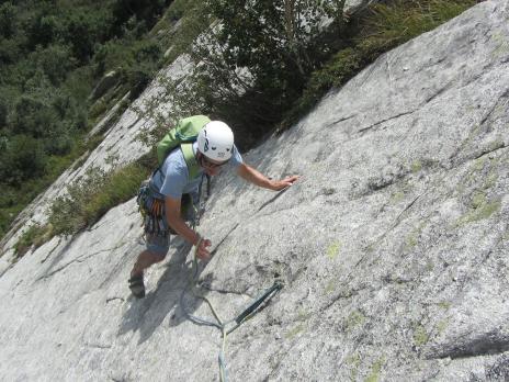 Escalade dans le Beaufortain - falaise de Séloge