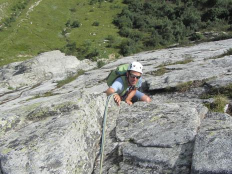 Escalade dans le Beaufortain - falaise de Séloge