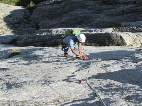Escalade dans le Beaufortain - falaise de Séloge