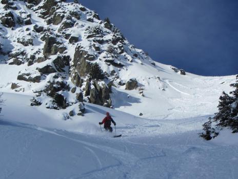 Hors piste les Arcs itinéraire des Lanchettes
