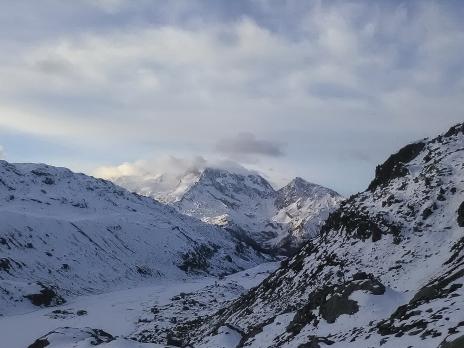 Le mont Pourri au lever du soleil.