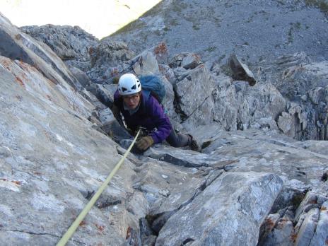 Alpinisme en Vanoise, escalade de l'Aiguille du Franchet