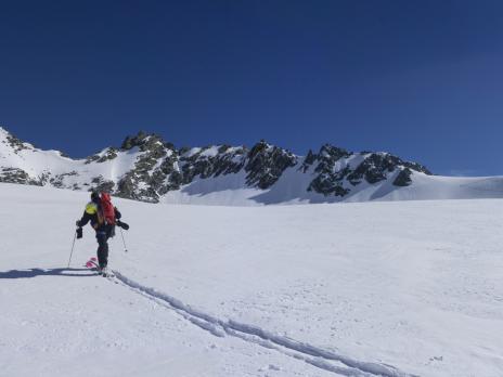 Sur le glacier de Chavière