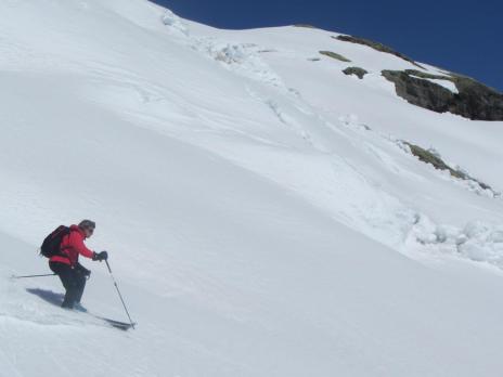 ski de randonnée en Tarentaise - descente Pointe Rousse