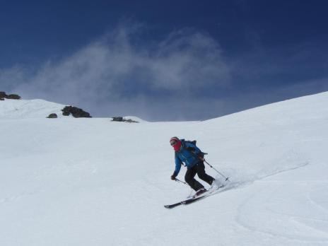 ski de randonnée Beaufortain descente de à la Pointe de Dzonfié