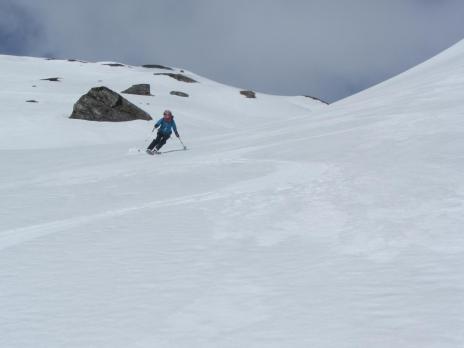 ski de randonnée Beaufortain descente de à la Pointe de Dzonfié