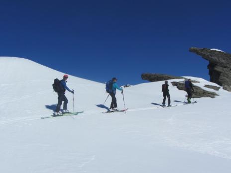 ski de randonnée en Vanoise - montée à la pointe rousse