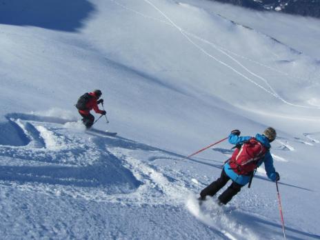 ski de randonnée en Vanoise - descente du Dou de Moutiers