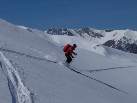 Neige de rêve à la descente