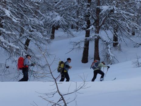 Neige profonde le premier jour