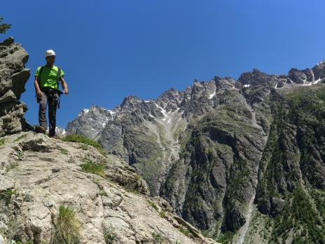 Les vires d'Ailefroide, bien commodes...