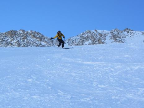 Hors piste Val d'Isère couloir des pisteurs