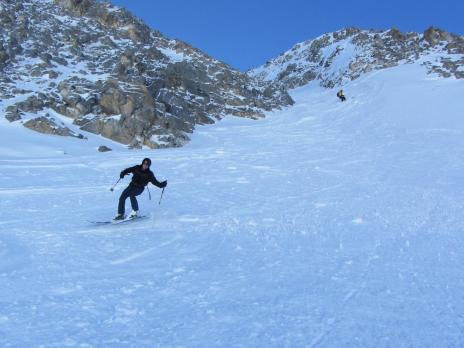 Hors piste Val d'Isère couloir des pisteurs