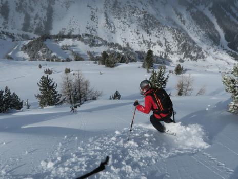 Hors piste aux Arcs