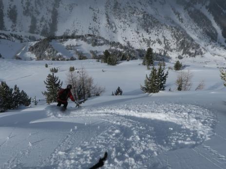 Hors piste aux Arcs