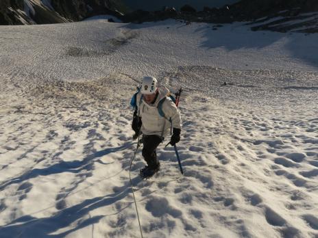 Début de la montée