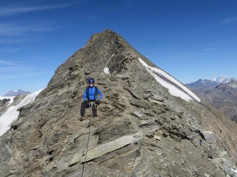 La descente sur l'arête