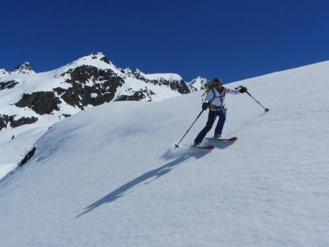 Ski de randonnée au départ du refuge du Ruitor - Vanoise