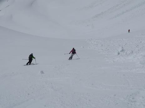 Descente vers les Pissaillats