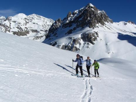 Tignes ski de randonnée Col du Palet, Aiguille de Bacque, Plan de Grassaz