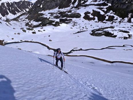 Vers les arêtes de Montsetti