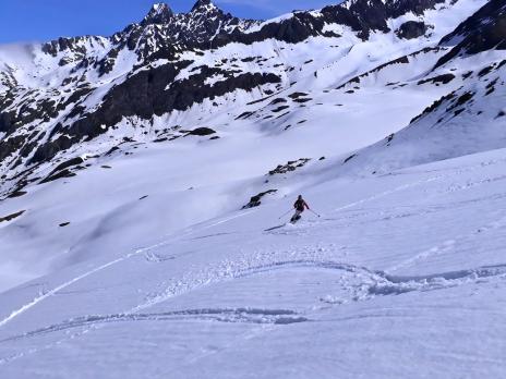 Vers les arêtes de Montsetti