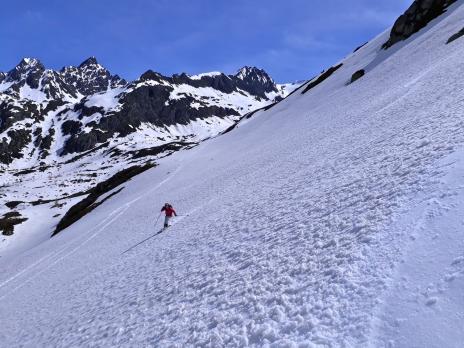 Vers les arêtes de Montsetti