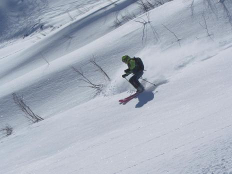 Ski hors piste aux Arcs
