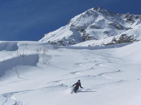 Ski hors piste aux Arcs