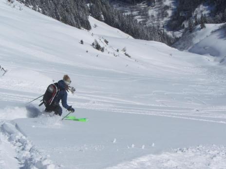 Ski hors piste aux Arcs