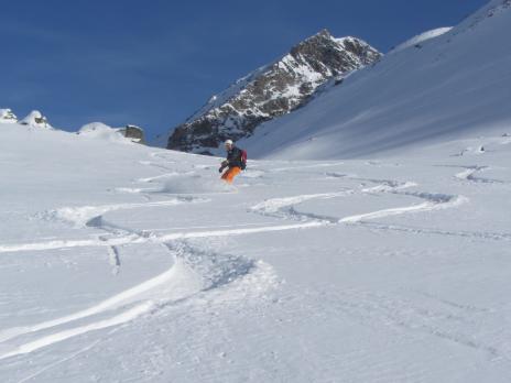 Hors piste au départ des Arcs