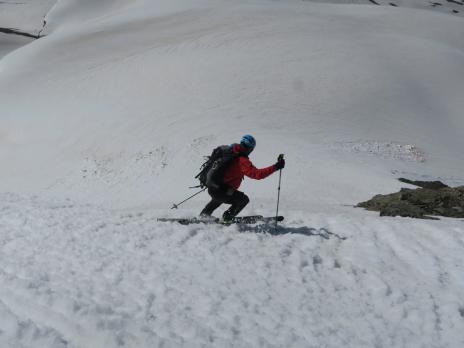 Descente vers le col de l'Iseran