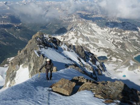 En ariivant vers le sommet