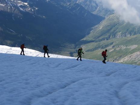 Sur le Glacier des Glaciers