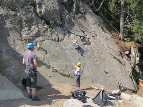 Escalade en famille
