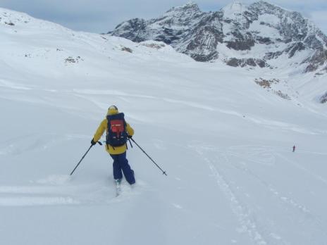 Ski de randonnée dans le parc de la  Vanoise col du Palet