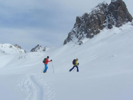 Ski de randonnée dans le parc de la  Vanoise col du Palet