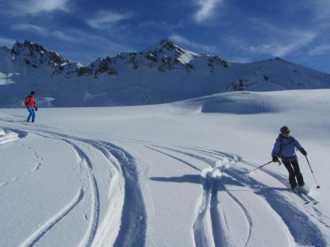 Ski de randonnée dans le parc de la  Vanoise col du Palet