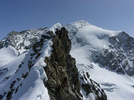 Pendant la traversée de l'aiguille du saint esprit.