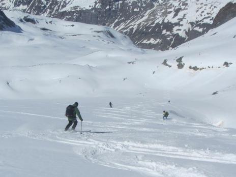 Ski de randonnée en Vanoise au départ de Val d’Isère, la Pointe du Gros Caval