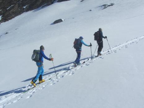 Ski de randonnée en Vanoise au départ de Val d’Isère, la Pointe du Gros Caval
