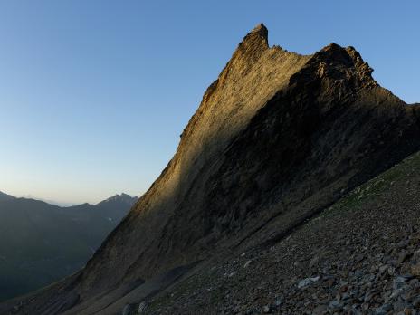 marche d'approche vers la grande écaille.
