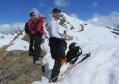 Ski de randonnée - le sommet de l'homme Cairn 2699m