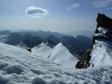 Sur l'arête près du sommet du Grand Paradis.