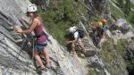Départ de la via ferrata des Plat de la Daille - Val d'Isère