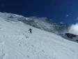 Descente sur le glacier du Geay.