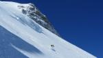 Hors piste à Tignes face nord de la Grande Motte
