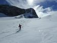 Descente par le couloir des rochers du Génépy.