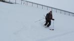 Ski de randonnée descente sous le Fort de la Platte