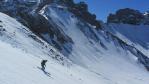 Ski de randonnée dans le Beaufortain avec vue sur la Brêche de Parozan